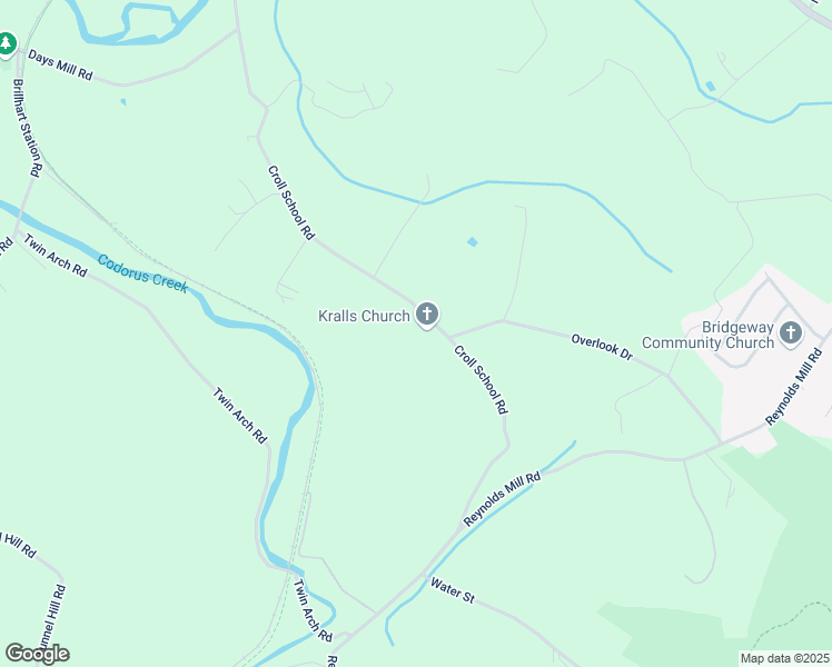 map of restaurants, bars, coffee shops, grocery stores, and more near 2490 Croll School Road in York