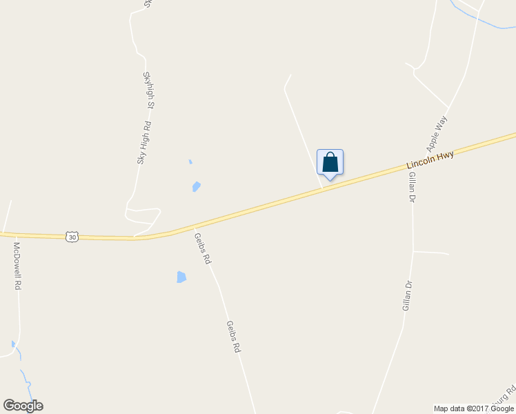 map of restaurants, bars, coffee shops, grocery stores, and more near 9983 Lincoln Way West in Saint Thomas