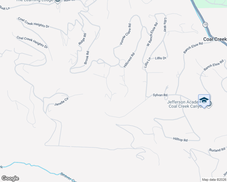 map of restaurants, bars, coffee shops, grocery stores, and more near 11540 Inspiration Road in Golden