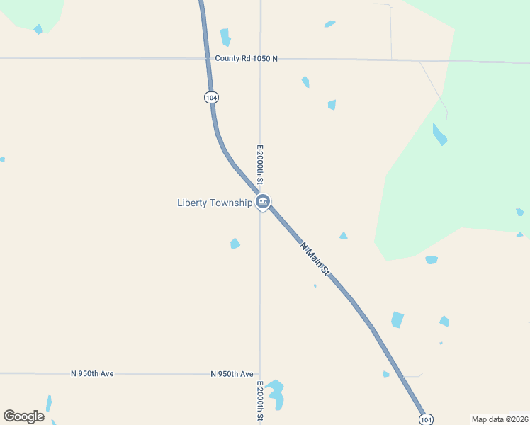 map of restaurants, bars, coffee shops, grocery stores, and more near 1028-1036 East 2000th Street in Liberty