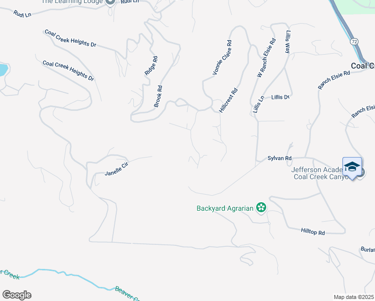 map of restaurants, bars, coffee shops, grocery stores, and more near 11541 Inspiration Rd in Golden