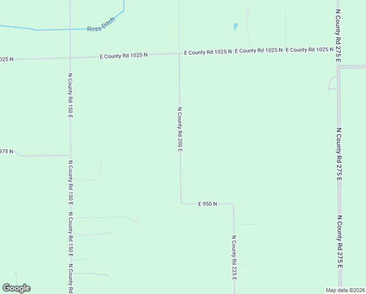 map of restaurants, bars, coffee shops, grocery stores, and more near 9771 North County Road 200 East in Pittsboro