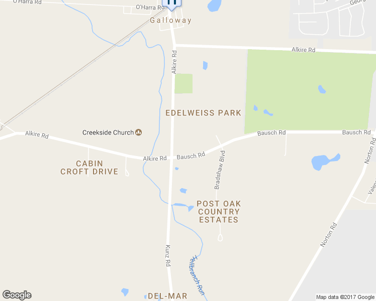 map of restaurants, bars, coffee shops, grocery stores, and more near 6286 Bausch Road in Galloway