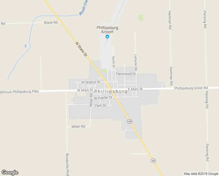 map of restaurants, bars, coffee shops, grocery stores, and more near 127 North State Street in Phillipsburg
