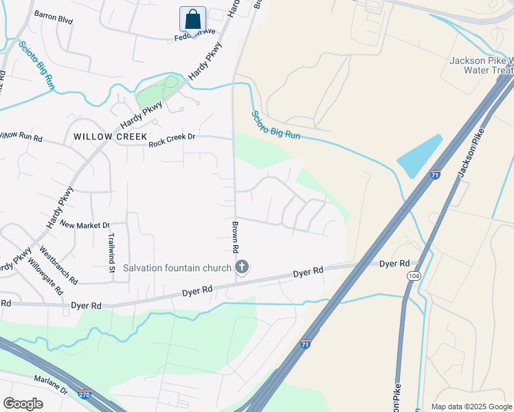 map of restaurants, bars, coffee shops, grocery stores, and more near 2552 Dwiton Court in Grove City