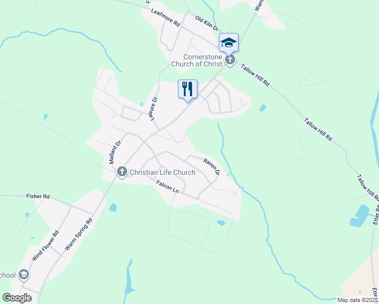 map of restaurants, bars, coffee shops, grocery stores, and more near 1787 Raven Drive in Chambersburg