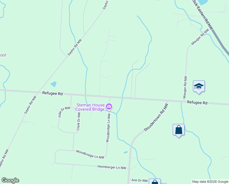 map of restaurants, bars, coffee shops, grocery stores, and more near 5510 Refugee Road in Baltimore