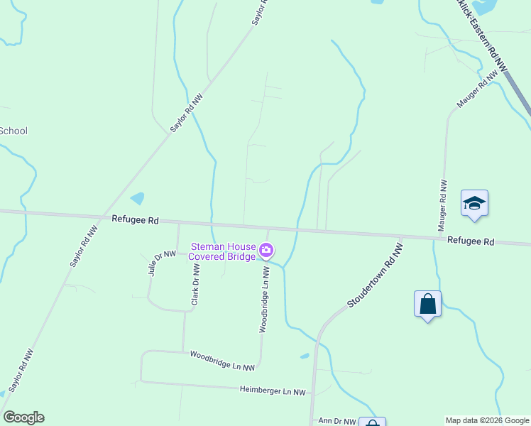 map of restaurants, bars, coffee shops, grocery stores, and more near 5510 Refugee Road in Baltimore