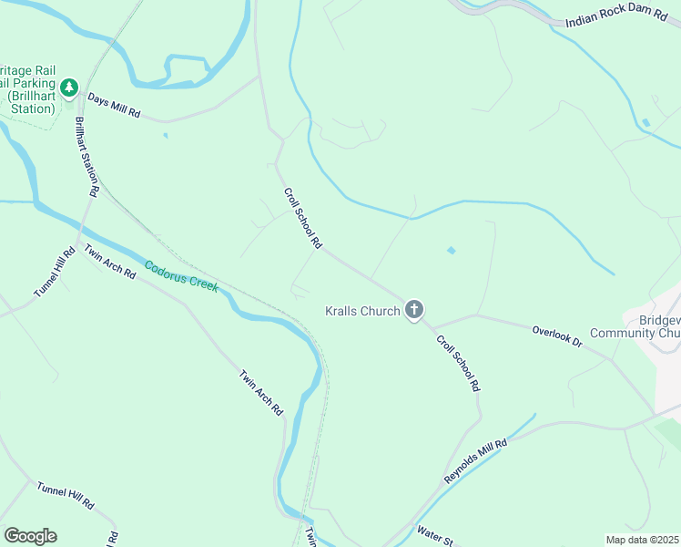 map of restaurants, bars, coffee shops, grocery stores, and more near 2468 Croll School Road in York