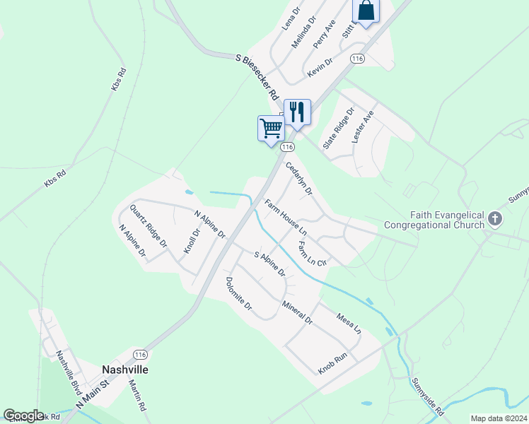 map of restaurants, bars, coffee shops, grocery stores, and more near 11 Landing Place in York
