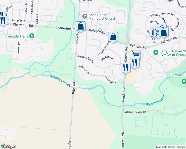 map of restaurants, bars, coffee shops, grocery stores, and more near 6260 Lowridge Drive in Canal Winchester