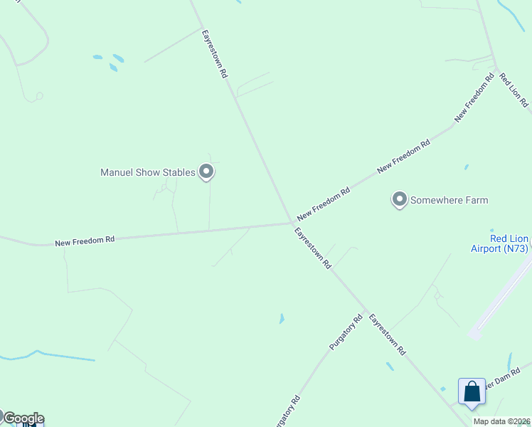 map of restaurants, bars, coffee shops, grocery stores, and more near 305 Eayrestown Road in Southampton Township