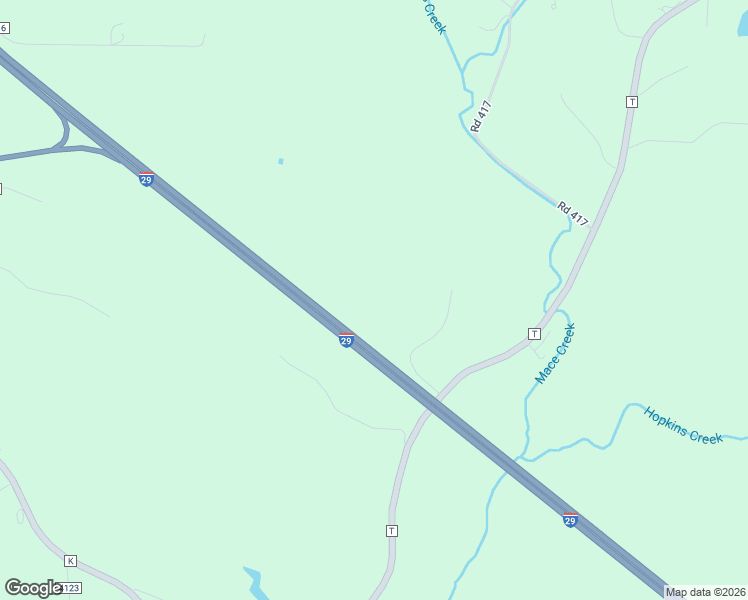 map of restaurants, bars, coffee shops, grocery stores, and more near Interstate 29 in Amazonia