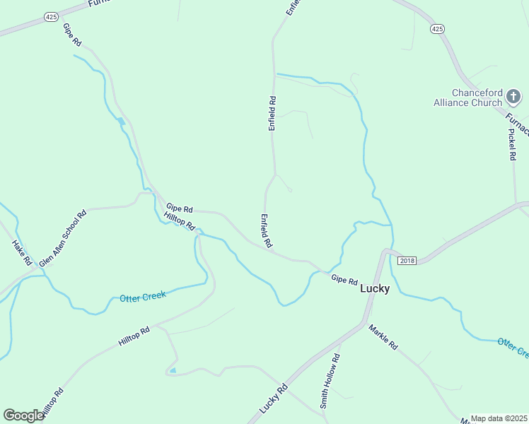 map of restaurants, bars, coffee shops, grocery stores, and more near 10682 Enfield Road in Felton