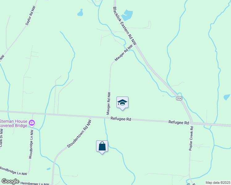 map of restaurants, bars, coffee shops, grocery stores, and more near 12160 Mauger Road Northwest in Baltimore