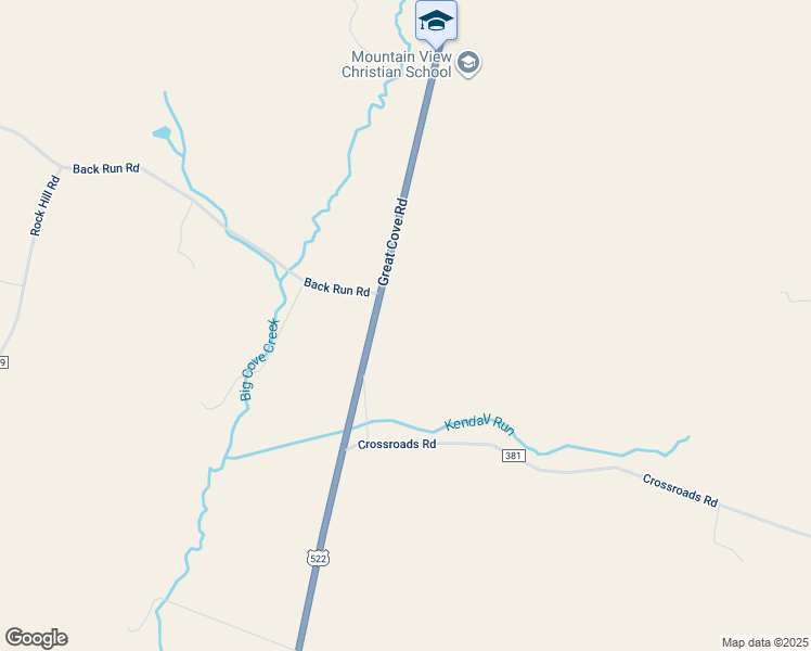 map of restaurants, bars, coffee shops, grocery stores, and more near 19452 Great Cove Road in McConnellsburg
