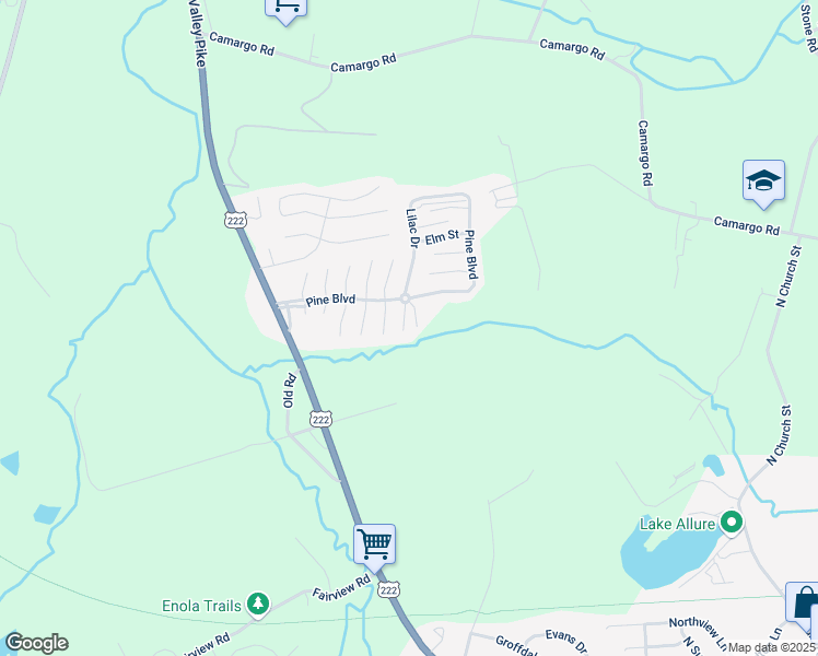 map of restaurants, bars, coffee shops, grocery stores, and more near 695 Lilac Drive in New Providence