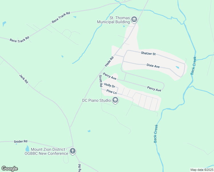 map of restaurants, bars, coffee shops, grocery stores, and more near 4612 Holly Drive in Chambersburg