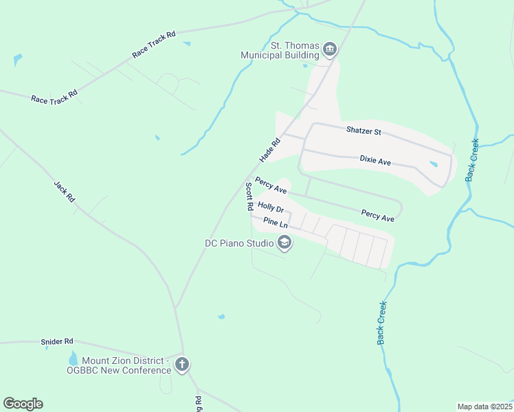 map of restaurants, bars, coffee shops, grocery stores, and more near 4612 Holly Drive in Chambersburg