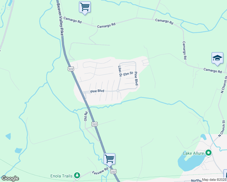 map of restaurants, bars, coffee shops, grocery stores, and more near 748 Pine Boulevard in New Providence