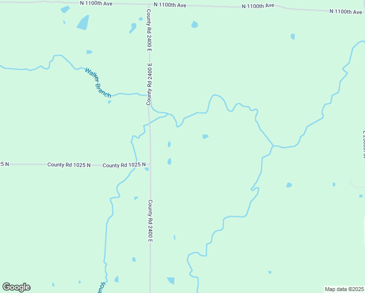 map of restaurants, bars, coffee shops, grocery stores, and more near 1034 County Road 2400 East in Liberty