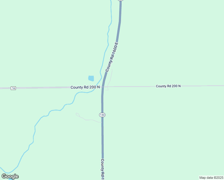 map of restaurants, bars, coffee shops, grocery stores, and more near 1601 County Road 200 North in Villa Grove