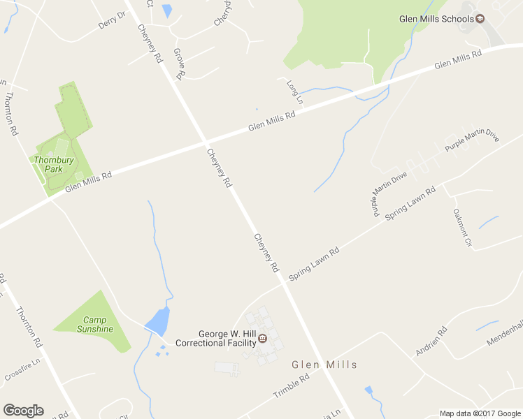 map of restaurants, bars, coffee shops, grocery stores, and more near 545 Cheyney Road in Glen Mills