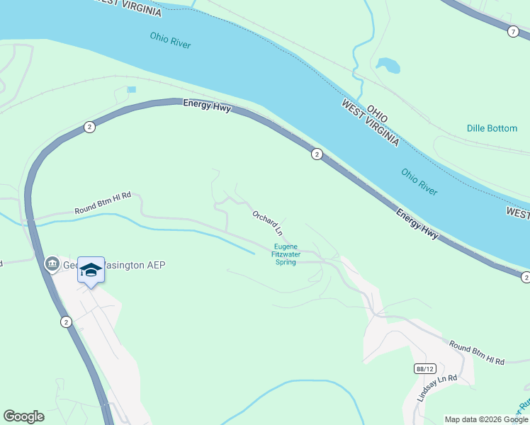 map of restaurants, bars, coffee shops, grocery stores, and more near 245 Orchard Lane in Moundsville