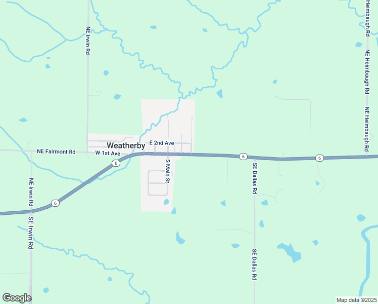 map of restaurants, bars, coffee shops, grocery stores, and more near 101 North Mitchell Avenue in Weatherby