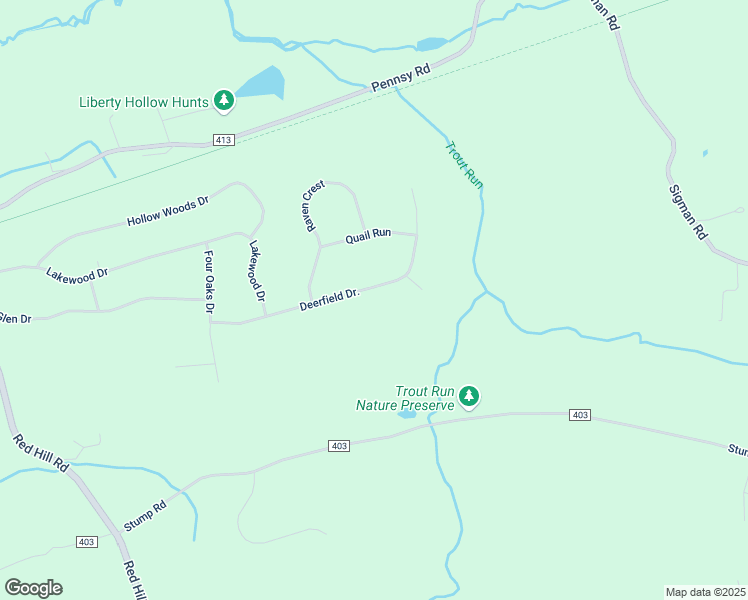 map of restaurants, bars, coffee shops, grocery stores, and more near 83 Deerfield Dr. in Pequea