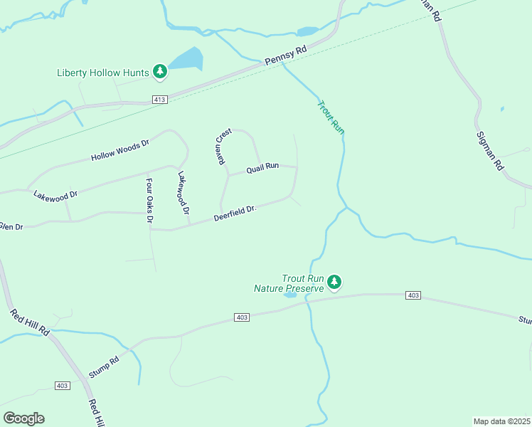 map of restaurants, bars, coffee shops, grocery stores, and more near 83 Deerfield Dr. in Pequea