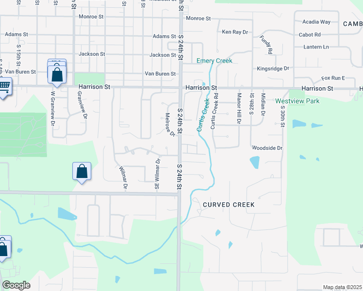 map of restaurants, bars, coffee shops, grocery stores, and more near 1811 Wilmar Villa in Quincy