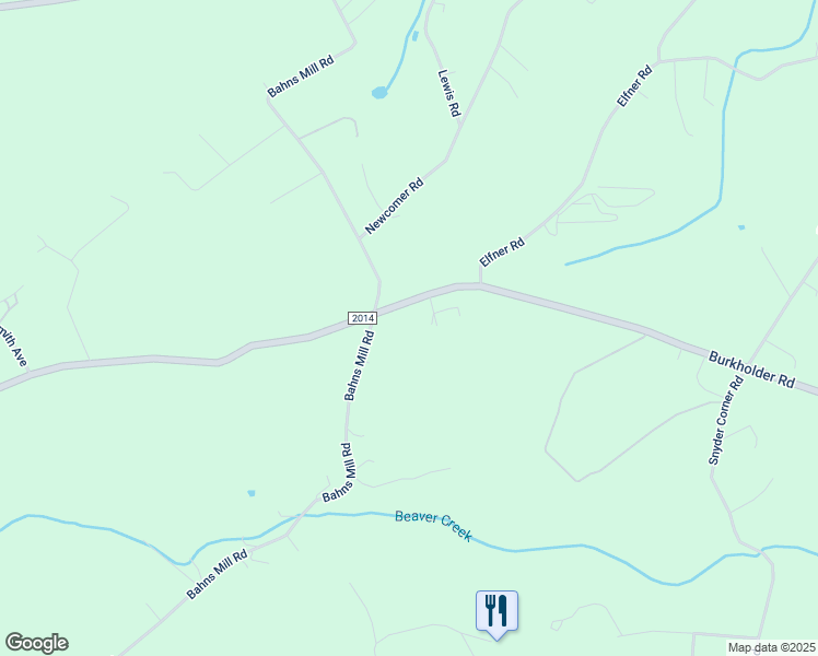 map of restaurants, bars, coffee shops, grocery stores, and more near 900 Burkholder Road in Red Lion