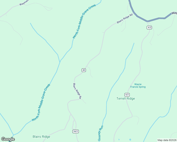 map of restaurants, bars, coffee shops, grocery stores, and more near 433 Blairs Ridge Road in Moundsville