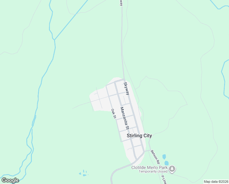 map of restaurants, bars, coffee shops, grocery stores, and more near 17193 Manzanita Street in Stirling City