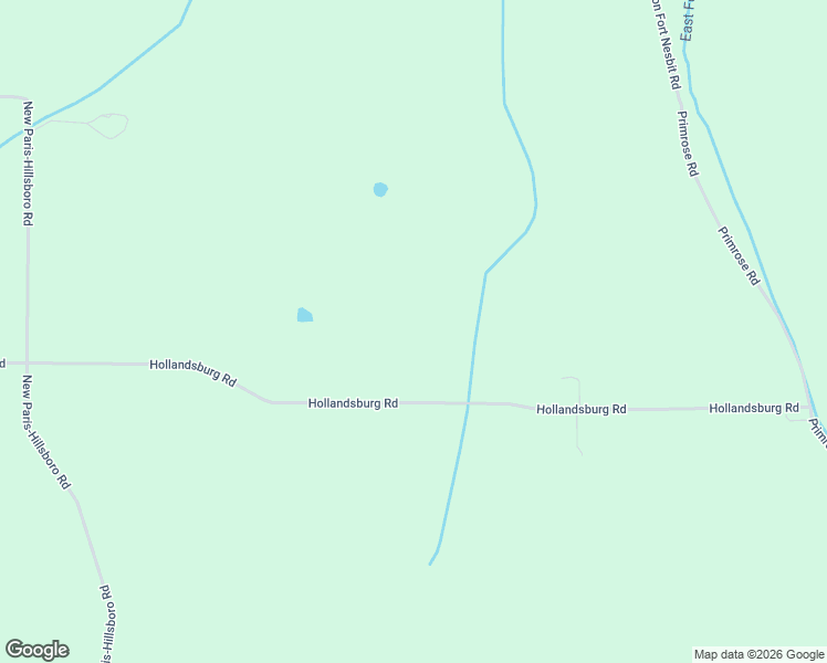 map of restaurants, bars, coffee shops, grocery stores, and more near 8827 Hollansburg Road in New Paris