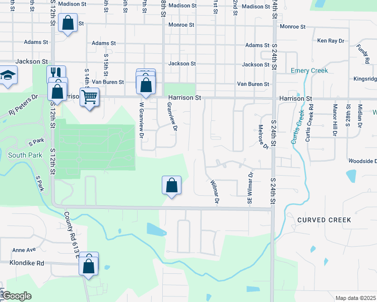 map of restaurants, bars, coffee shops, grocery stores, and more near 1530 Wilmar Orchard in Quincy