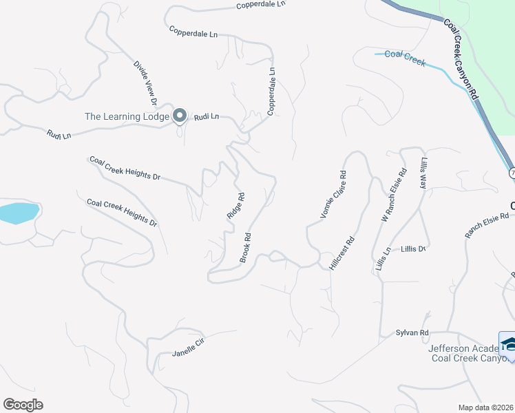 map of restaurants, bars, coffee shops, grocery stores, and more near 11877 Brook Road in Golden