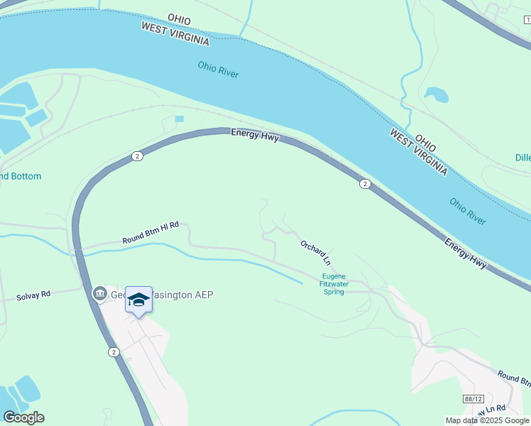 map of restaurants, bars, coffee shops, grocery stores, and more near 247 Orchard Lane in Moundsville