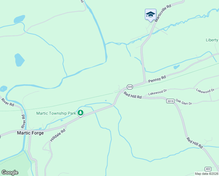 map of restaurants, bars, coffee shops, grocery stores, and more near 1008 Marticville Road in Pequea