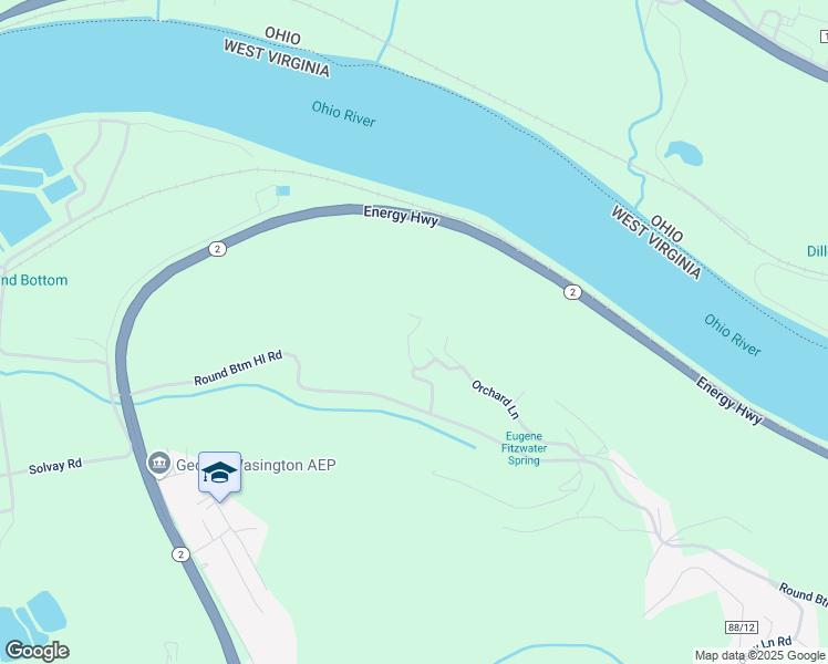 map of restaurants, bars, coffee shops, grocery stores, and more near 247 Orchard Lane in Moundsville