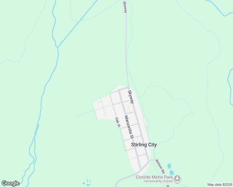 map of restaurants, bars, coffee shops, grocery stores, and more near 17221 Manzanita Street in Stirling City