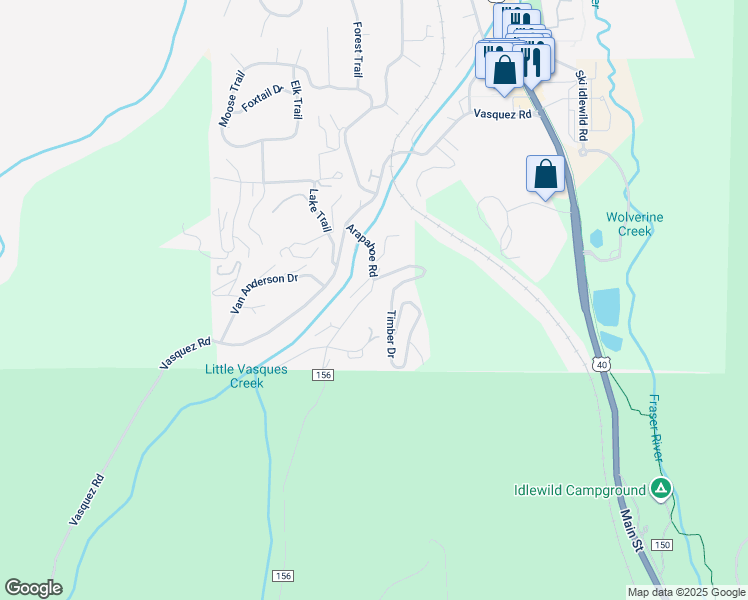map of restaurants, bars, coffee shops, grocery stores, and more near 49-499 Timber Dr in Winter Park