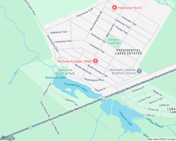 map of restaurants, bars, coffee shops, grocery stores, and more near 1303 New York Road in Pemberton Township