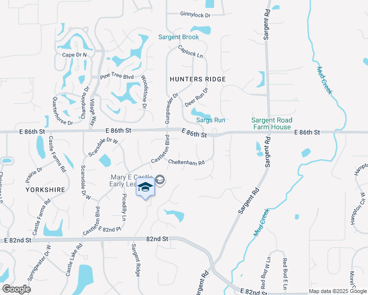 map of restaurants, bars, coffee shops, grocery stores, and more near 8711 Amy Court in Indianapolis
