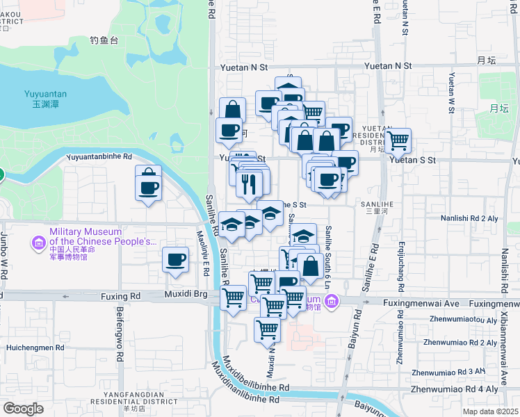 map of restaurants, bars, coffee shops, grocery stores, and more near in 