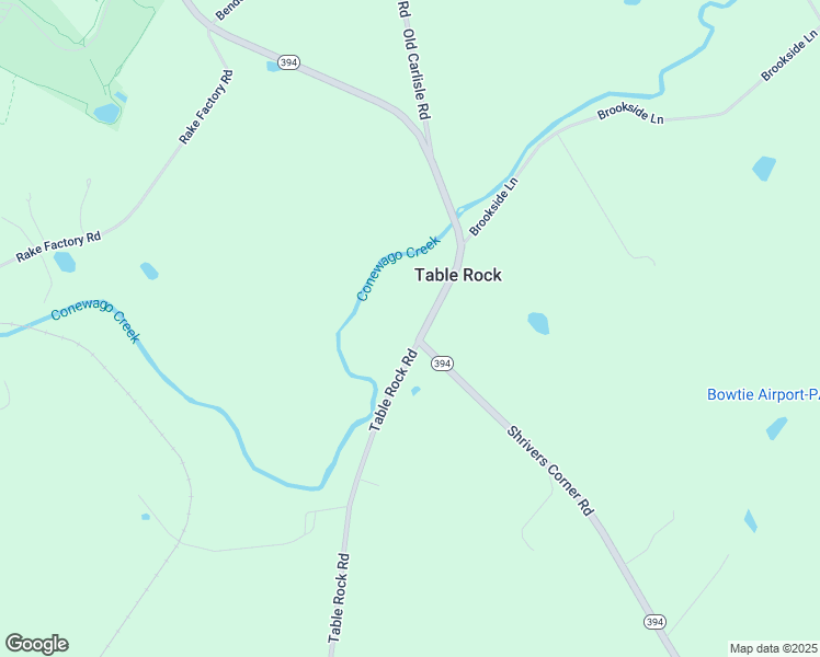 map of restaurants, bars, coffee shops, grocery stores, and more near 2306 Table Rock Road in Biglerville