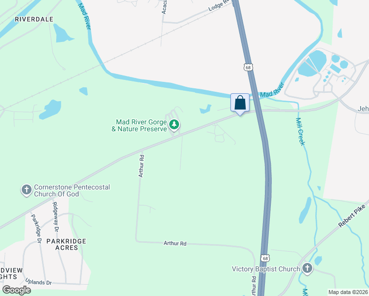 map of restaurants, bars, coffee shops, grocery stores, and more near 2703 Dayton Springfield Road in Springfield