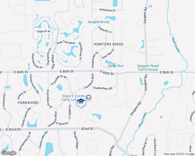 map of restaurants, bars, coffee shops, grocery stores, and more near 8711 Amy Court in Indianapolis
