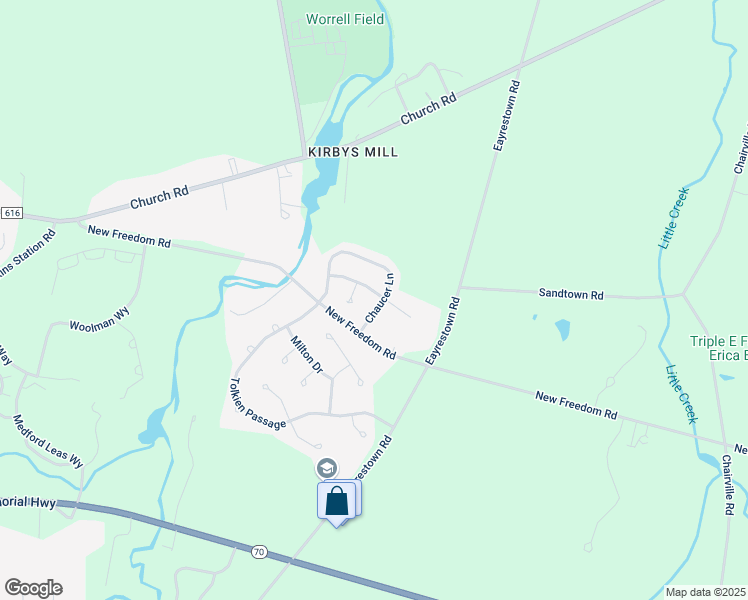 map of restaurants, bars, coffee shops, grocery stores, and more near 11 Melville Drive in Medford